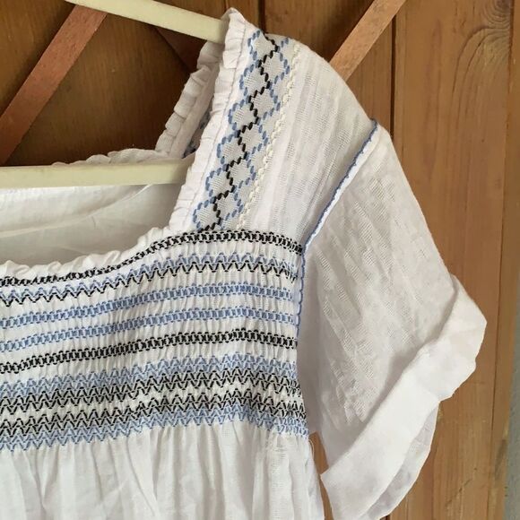 Free People Wondering Skies crop top blouse - Picture 4 of 9